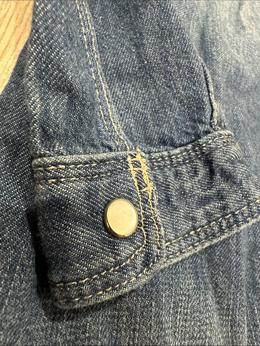 H&M Dark Blue Denim Button-Front Kids shirt